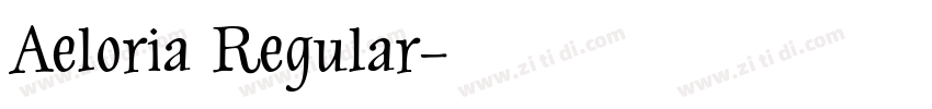 Aeloria Regular字体转换